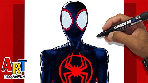 how to draw miles morales|how to draw miles morales step by step.